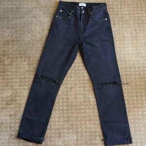Agolde - Black Cuffed Jeans